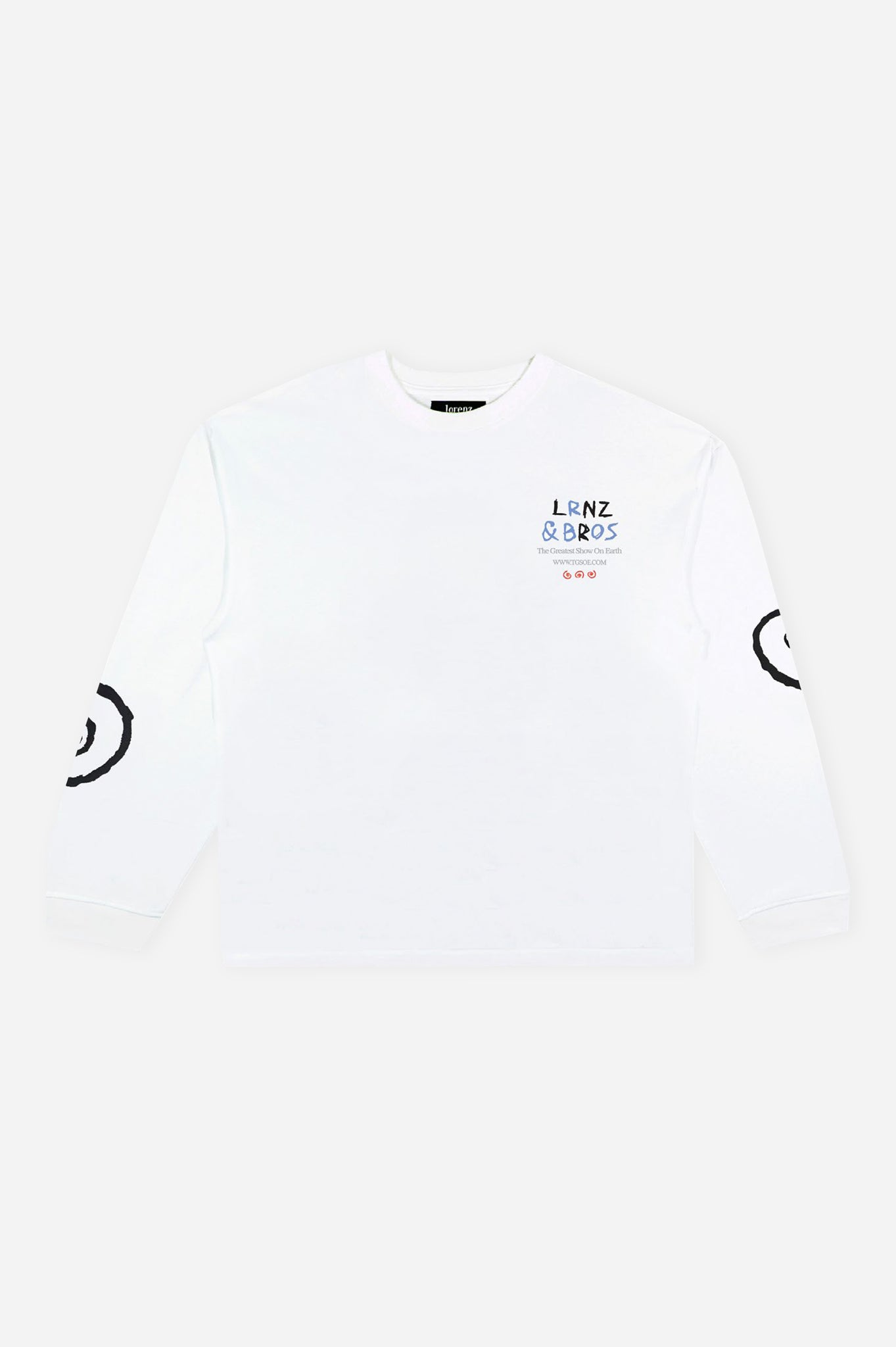 Bozo Long Sleeve Tee in White