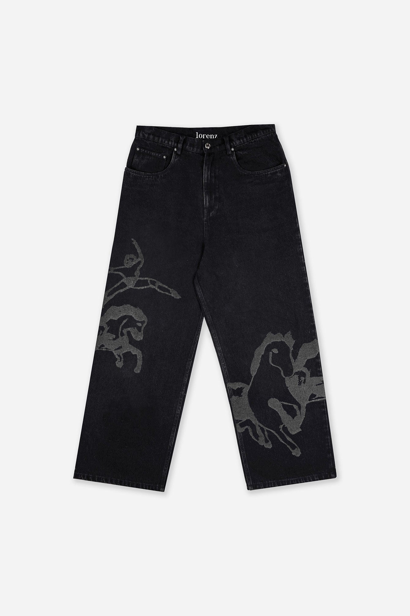 Bailey Denim Jeans In Washed Black