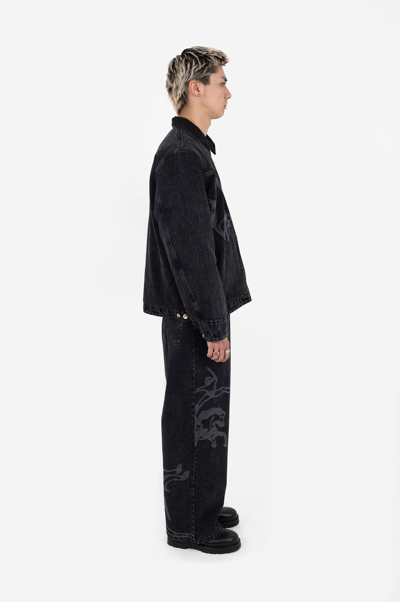Bailey Denim Jeans In Washed Black