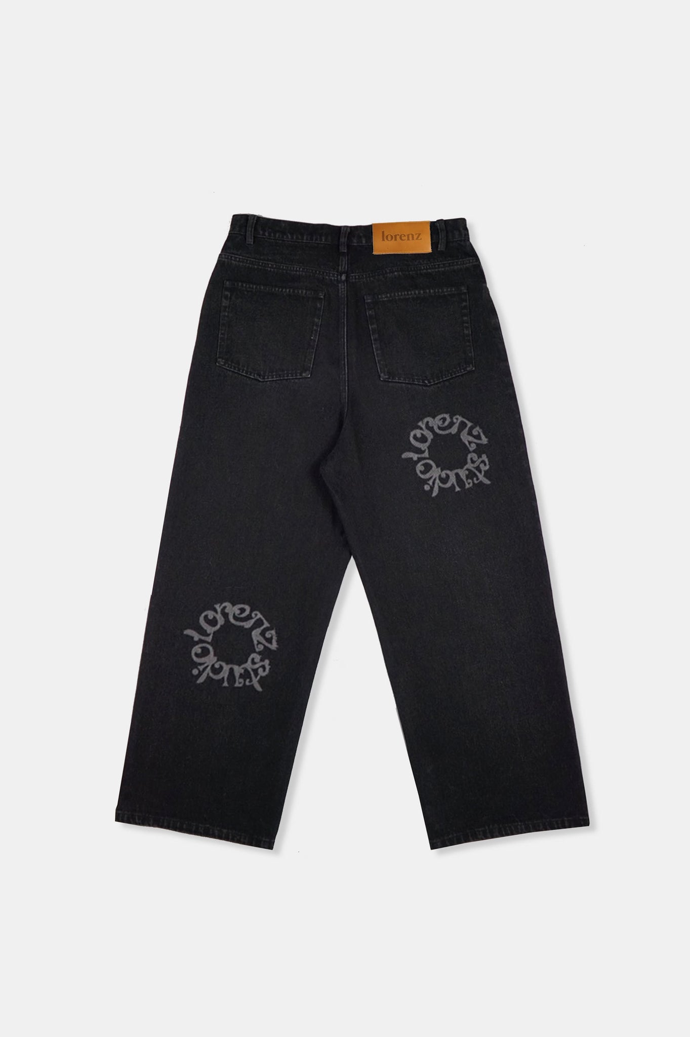 Galaxy Loose Fitted Jeans - Acid Wash Black
