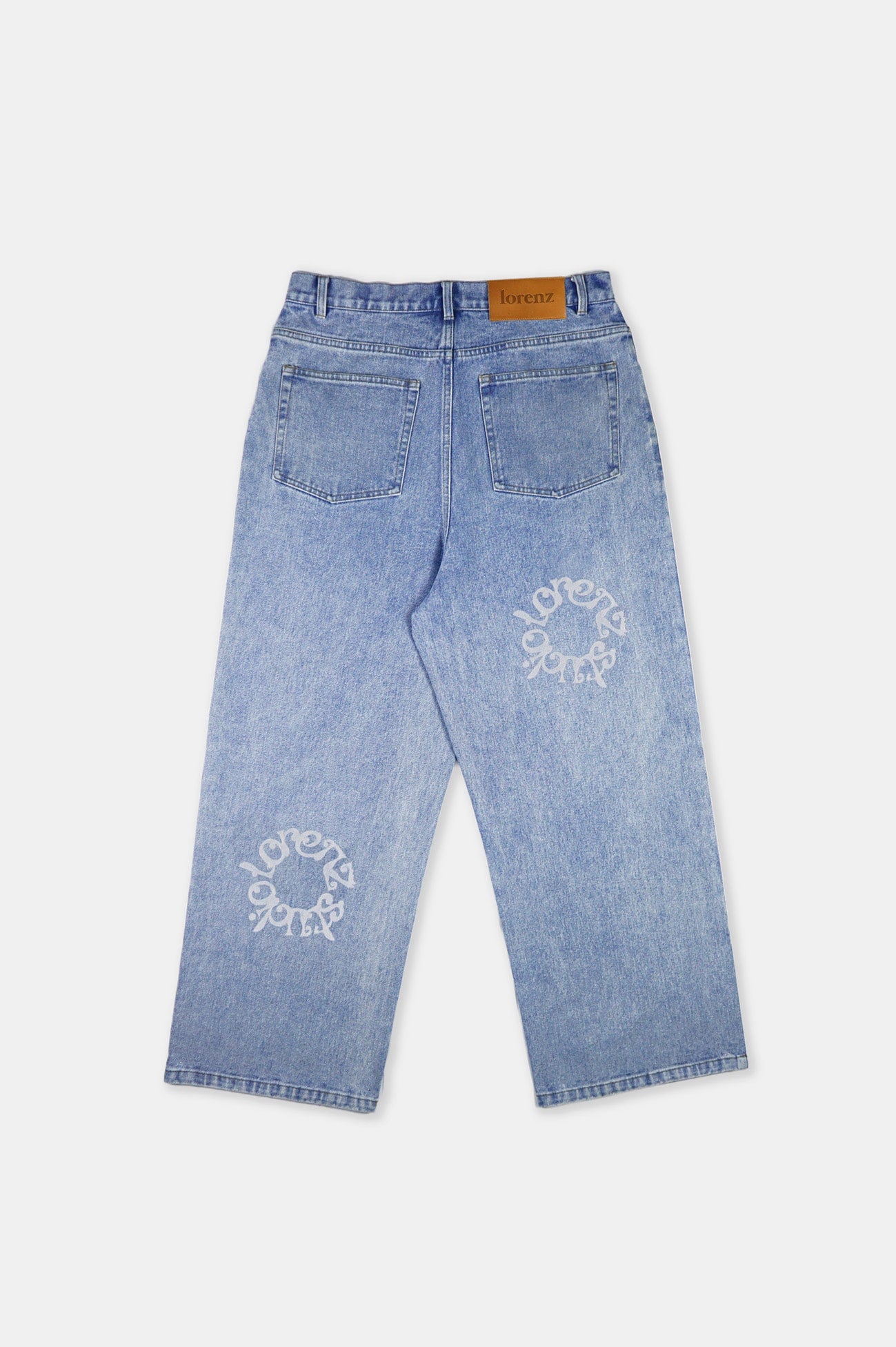 Neptune Loose Fitted Jeans - Acid Wash Blue