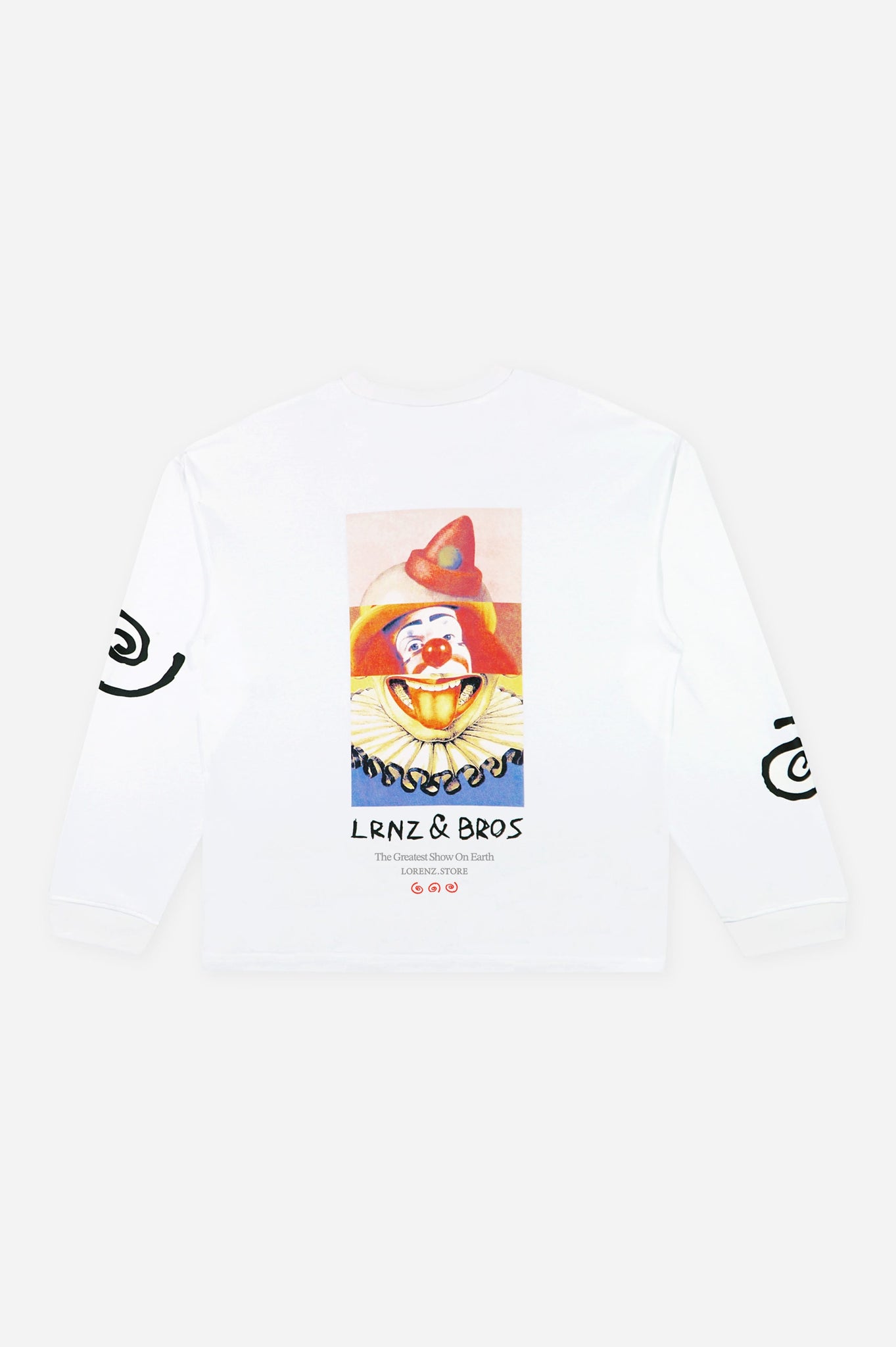 Bozo Long Sleeve Tee in White