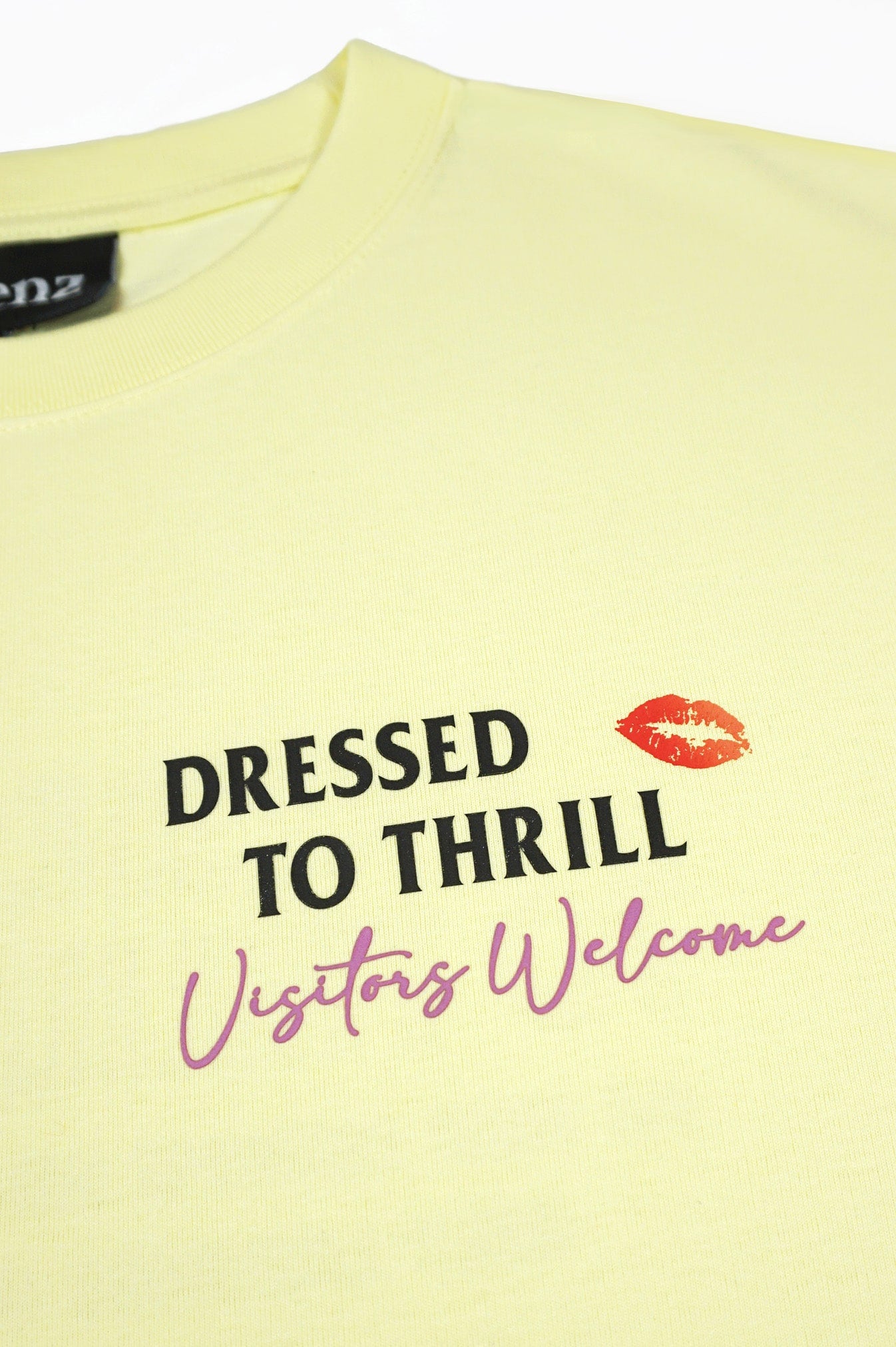 Dressed To Thrill Tee - Pastel Yellow
