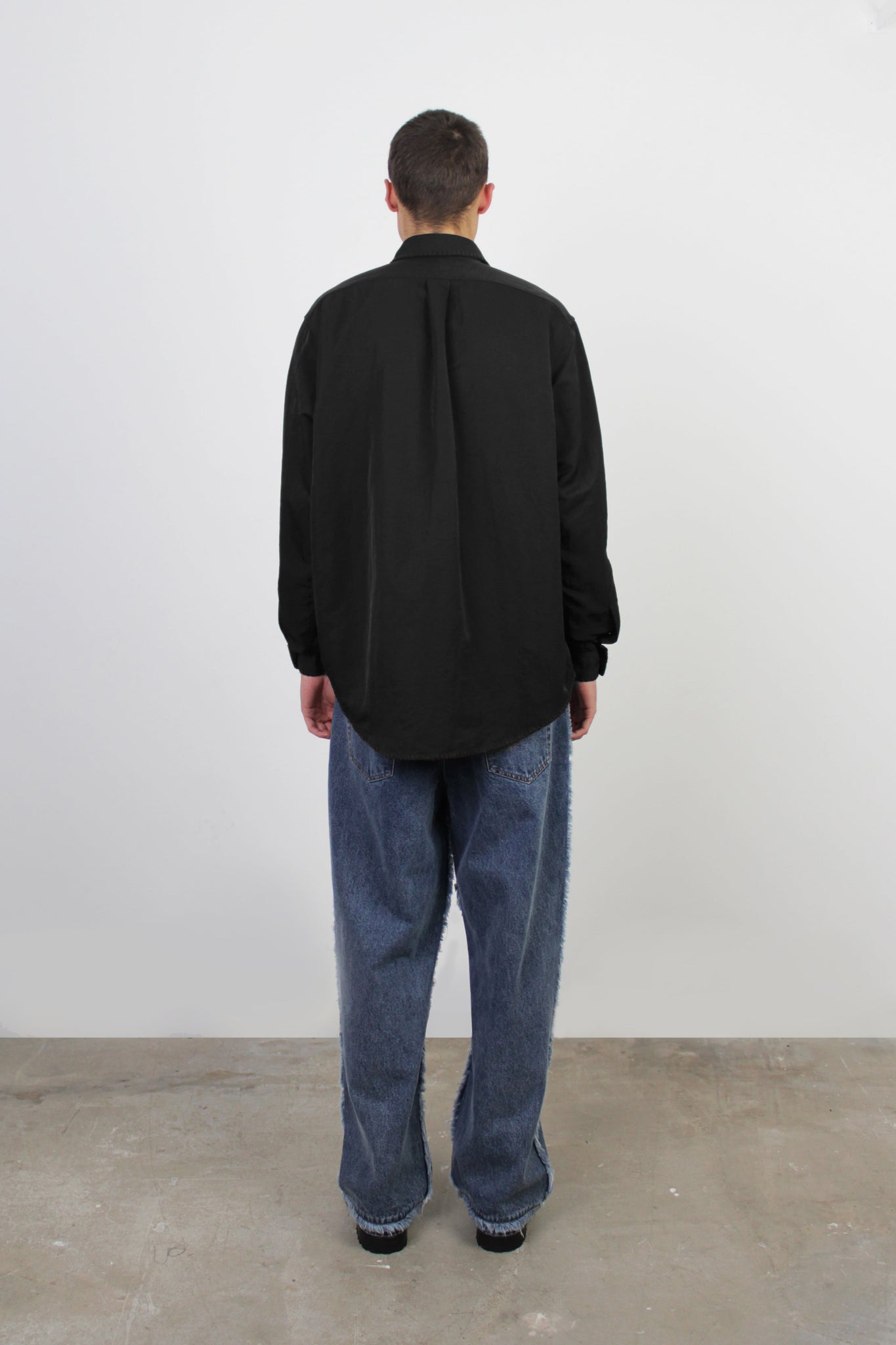 Indra Nylon Shirt in Black
