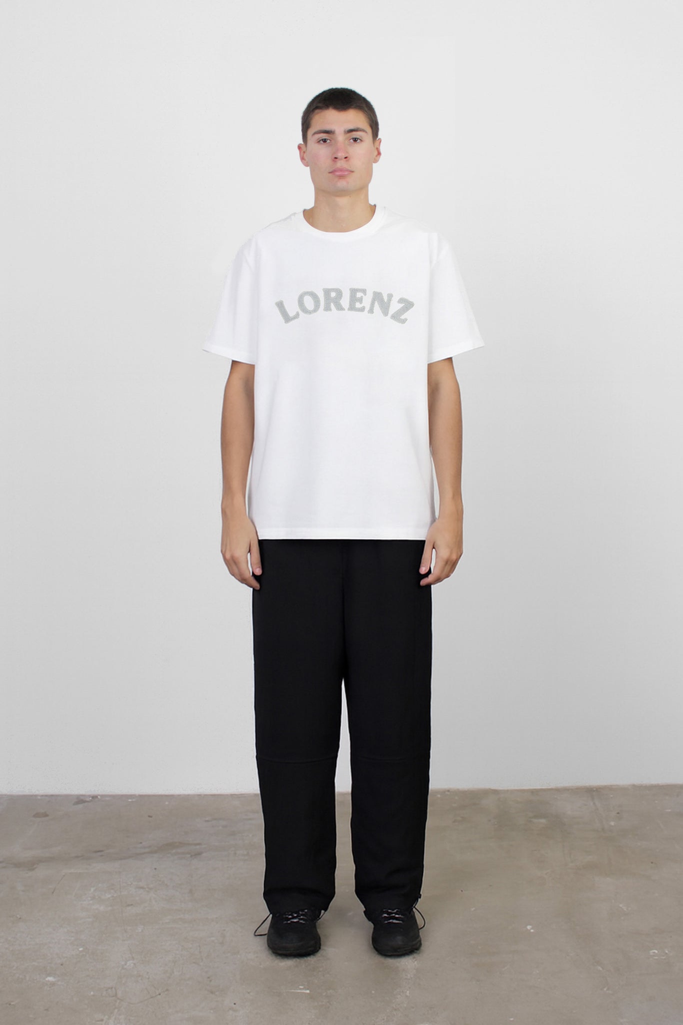 LORENZ Appliqué T-Shirt in White