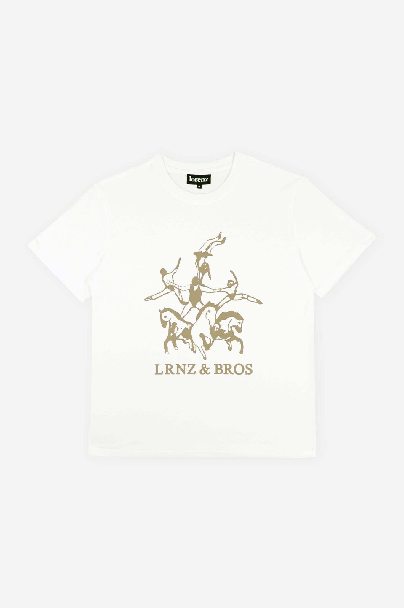 LRNZ & BROS Tee in Off White