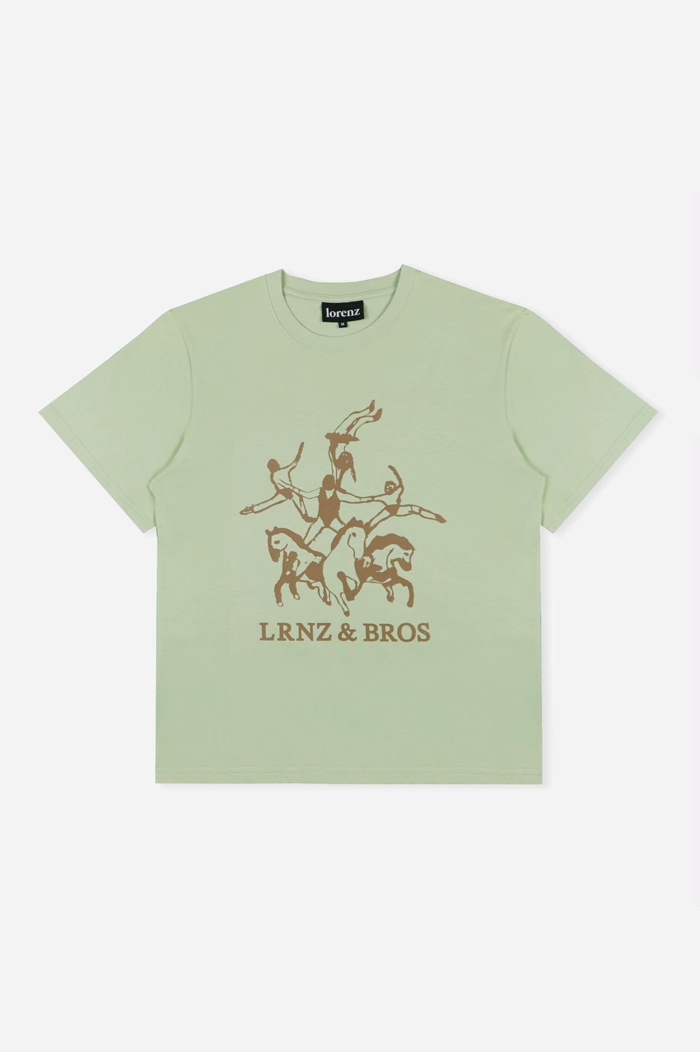 LRNZ & BROS Tee in Pastel Green