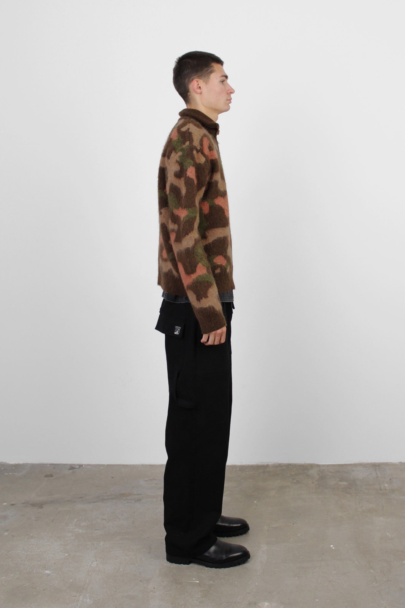 Marino Zip Mohair Sweater