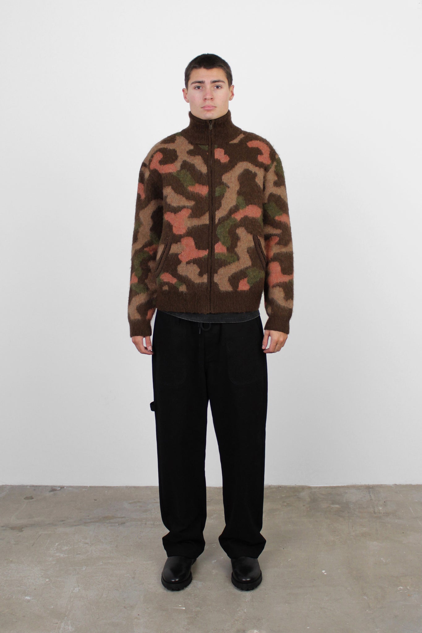 Marino Zip Mohair Sweater