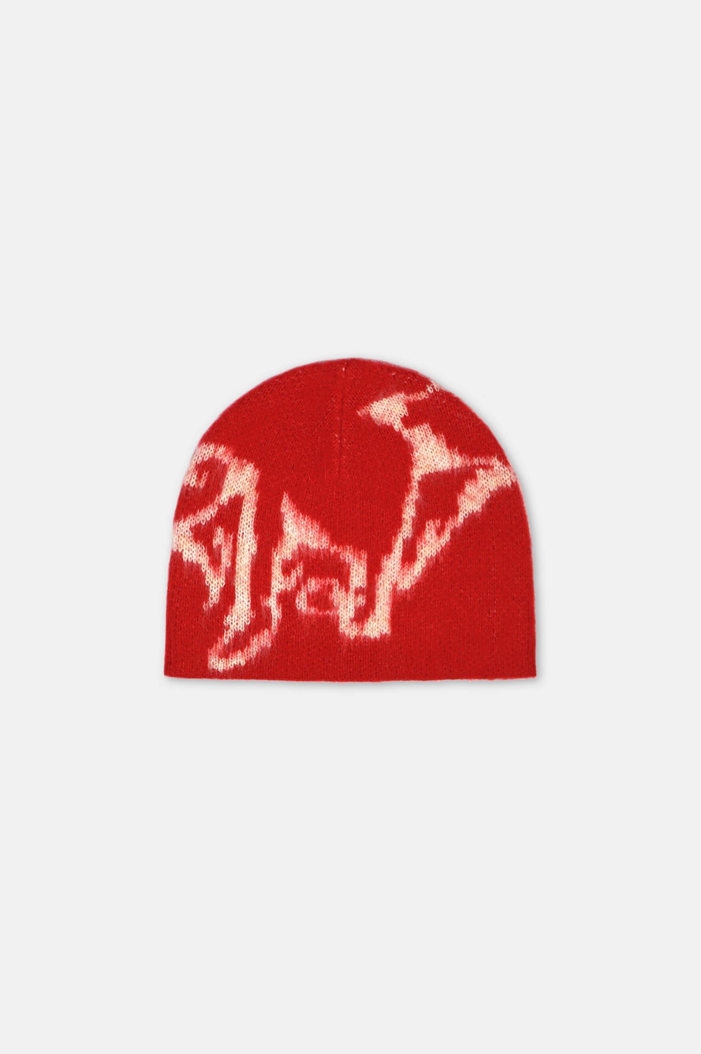 Mohair Beanie - Red