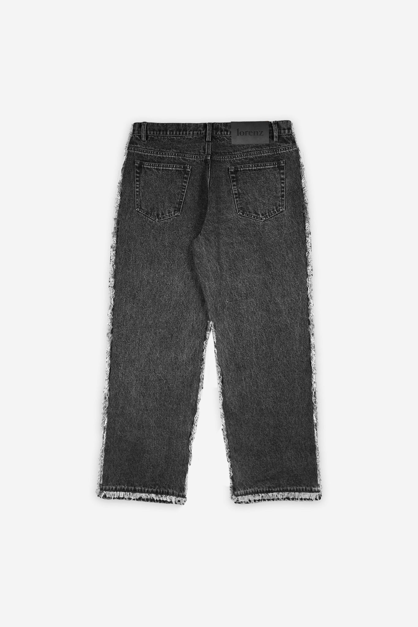 Rico Fringe Denim Pant in Black