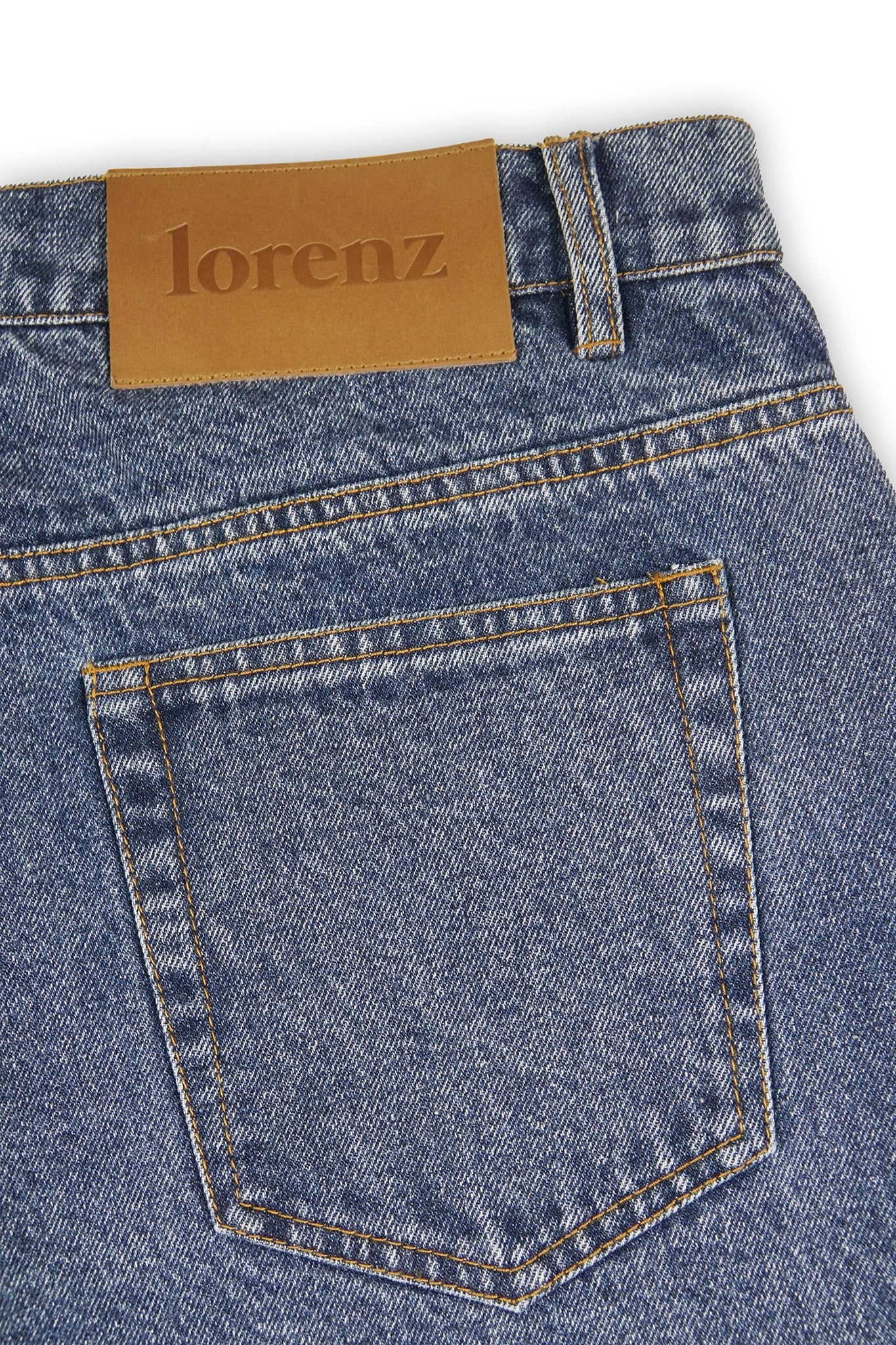 Rico Fringe Denim Pant in Blue