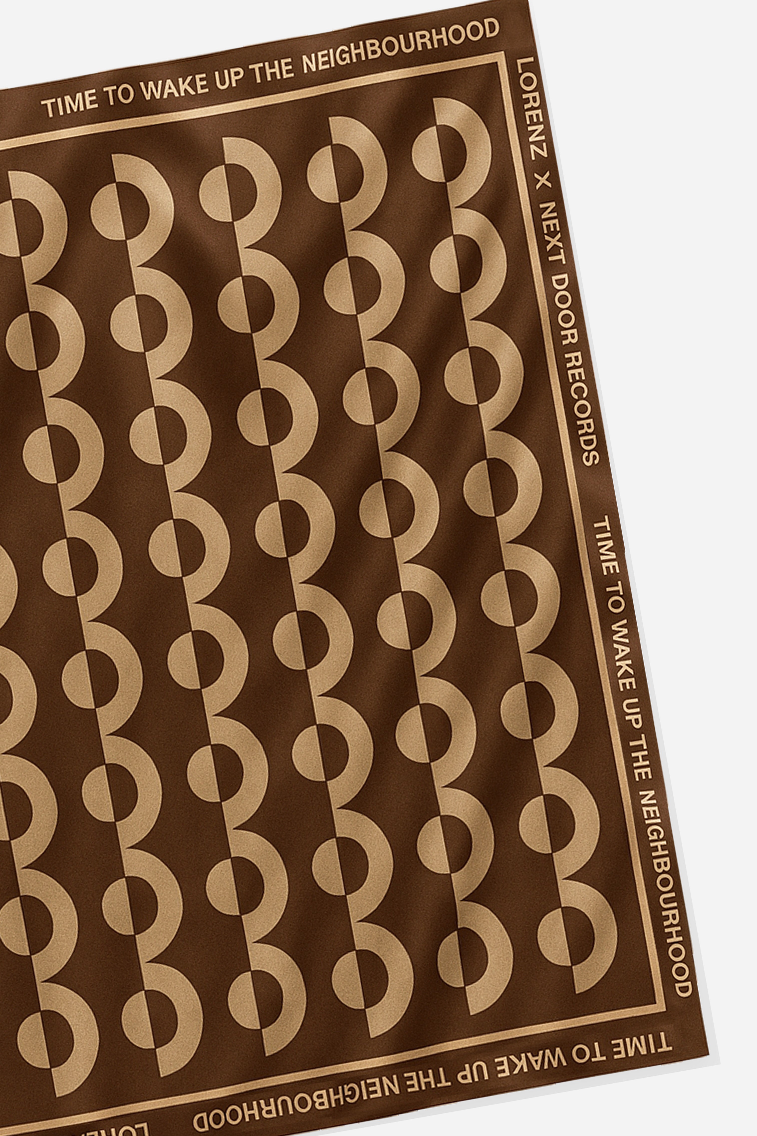 lorenz x NDR Silk Scarf in Brown – lorenz Menswear