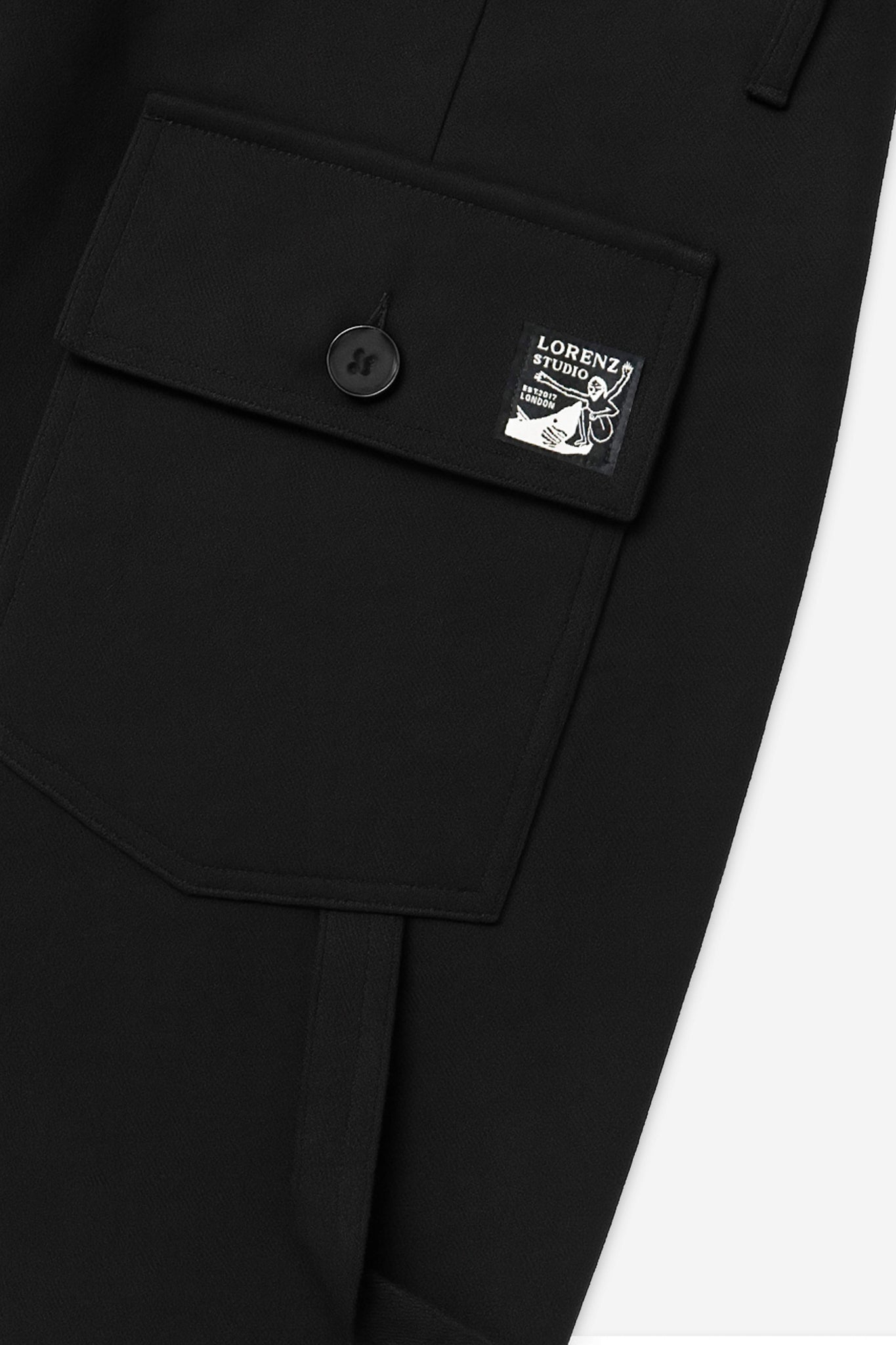 Uniform Cotton Twill Pant in Black