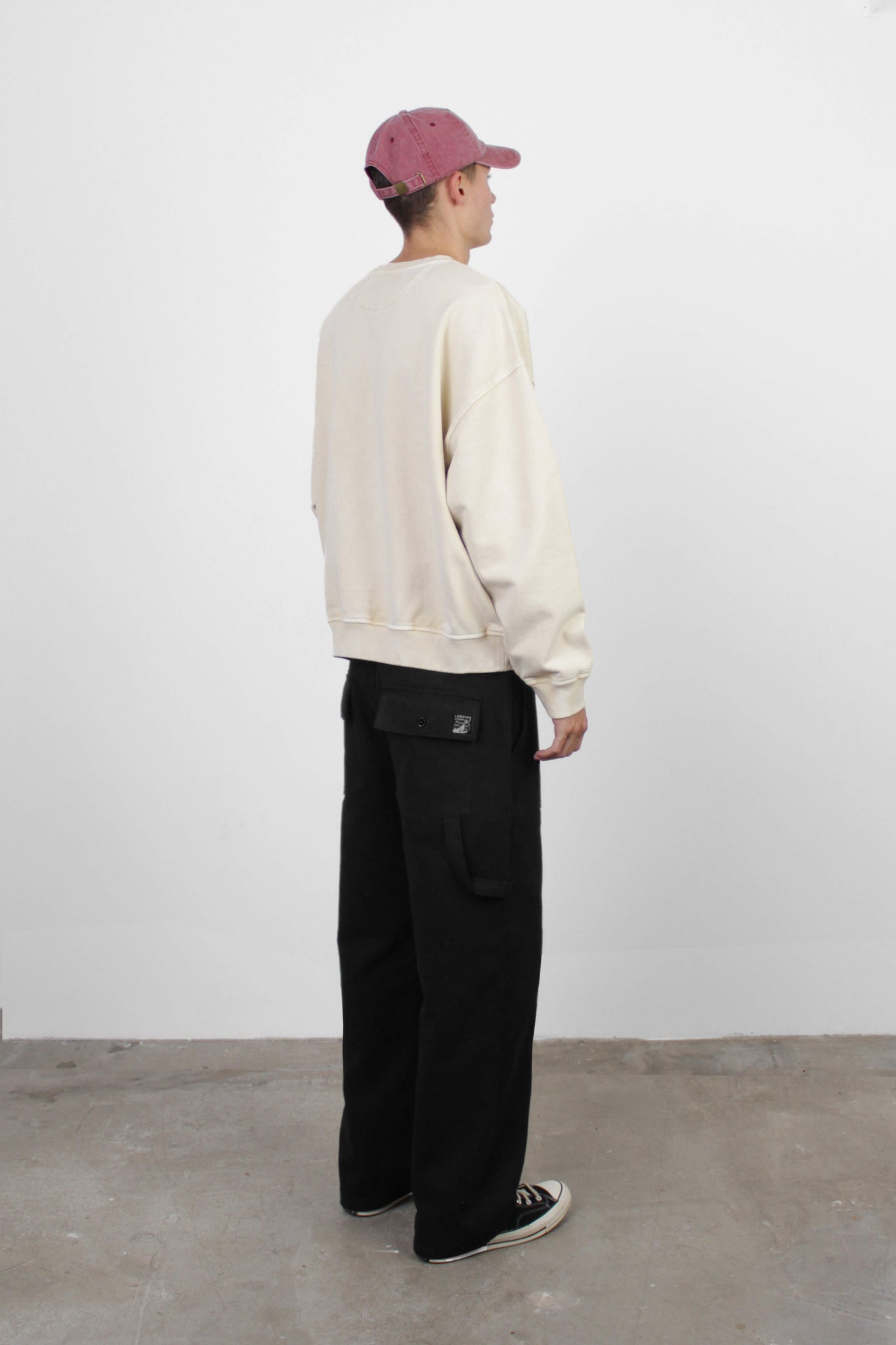 Uniform Cotton Twill Pant in Black