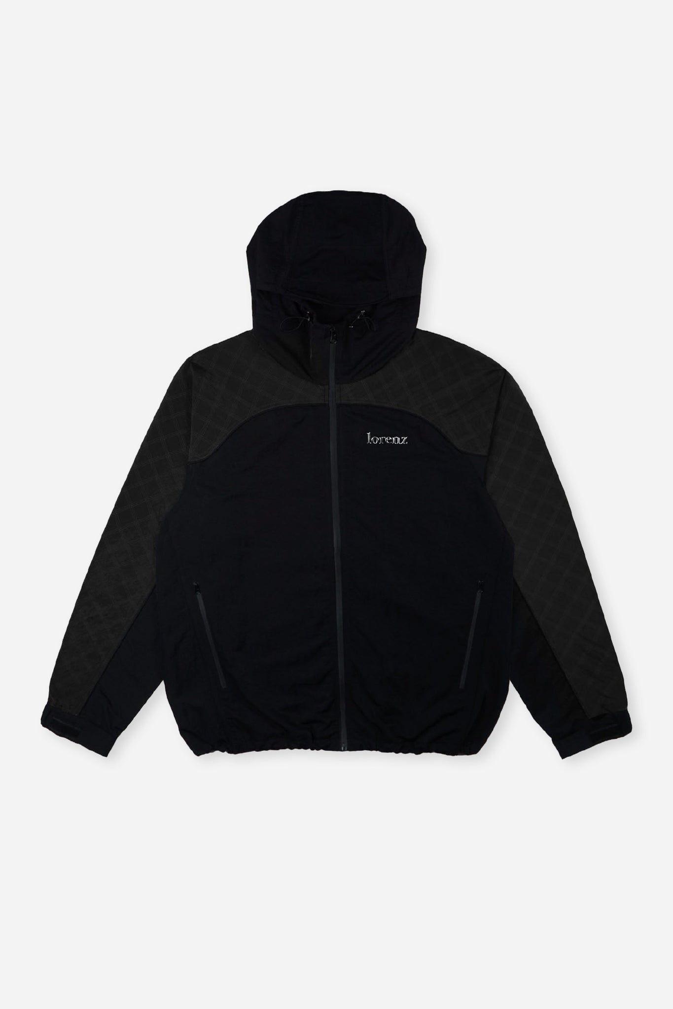 Windshell Nylon Jacket in Black