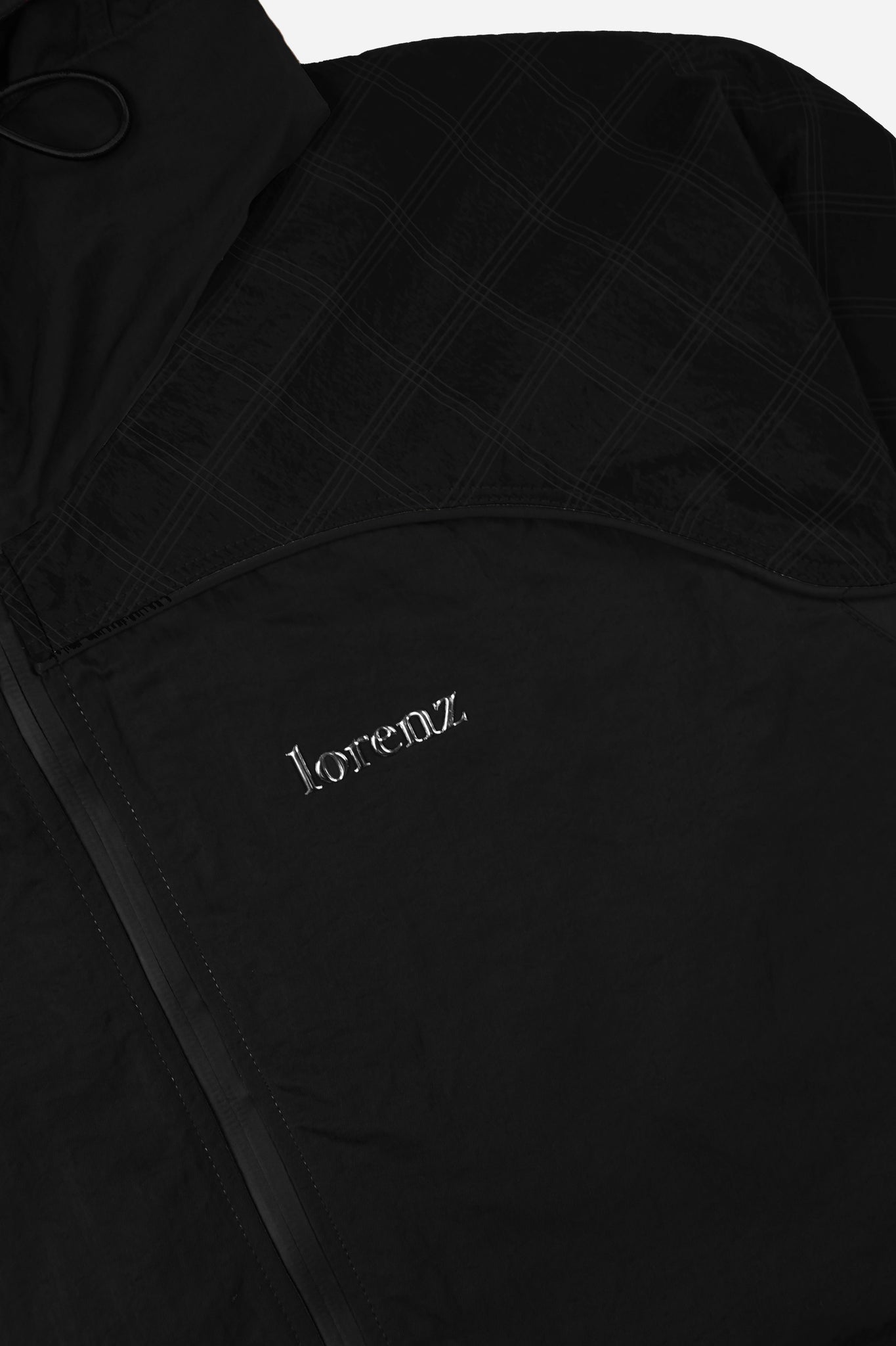 Windshell Nylon Jacket in Black