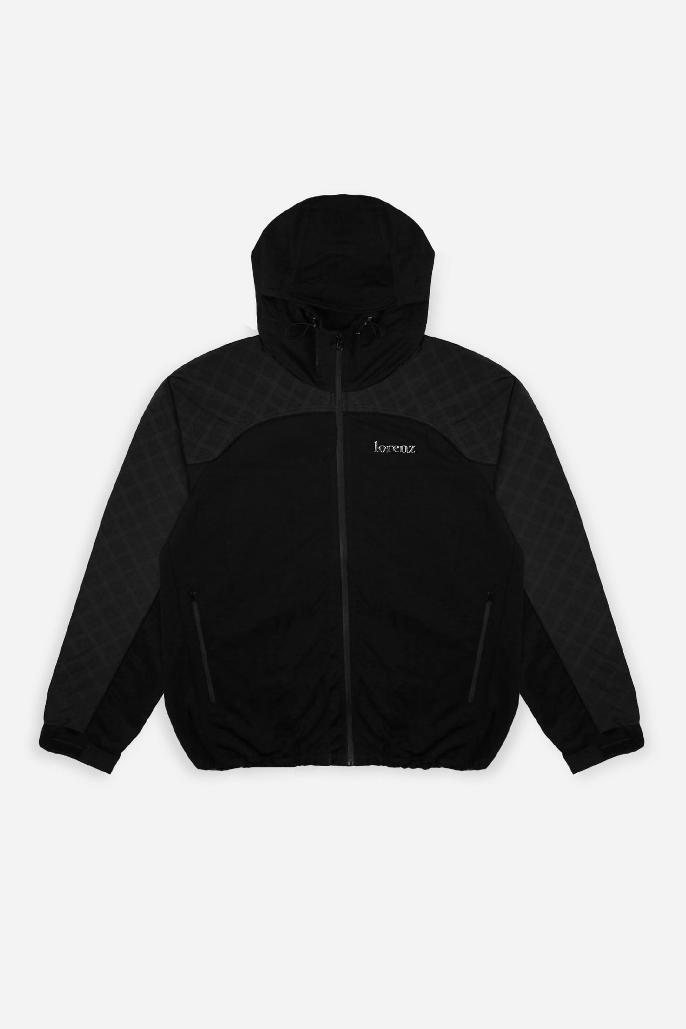 Windshell Nylon Jacket in Black