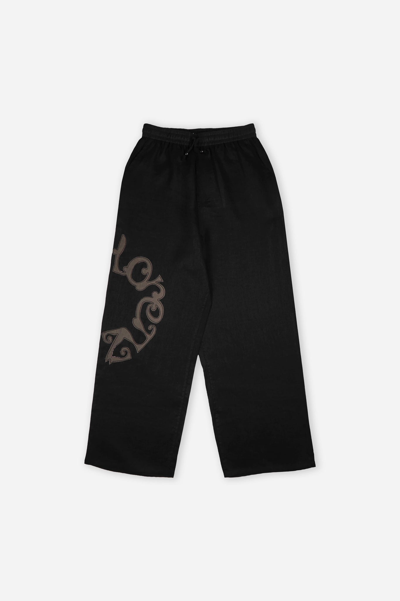 lorenz Studio Appliqué Linen Pants