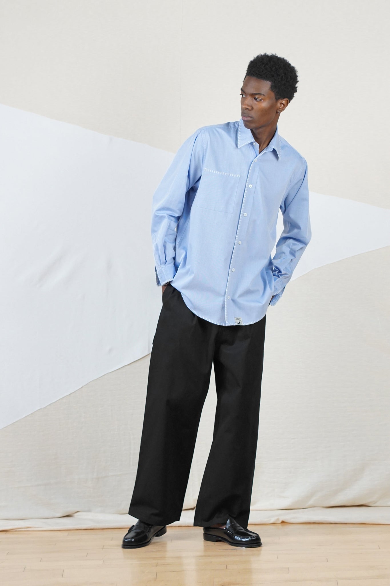 Skyla Oxford Shirt in Blue
