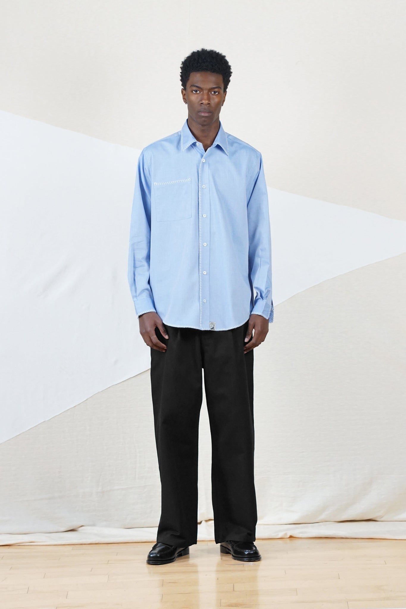 Skyla Oxford Shirt in Blue