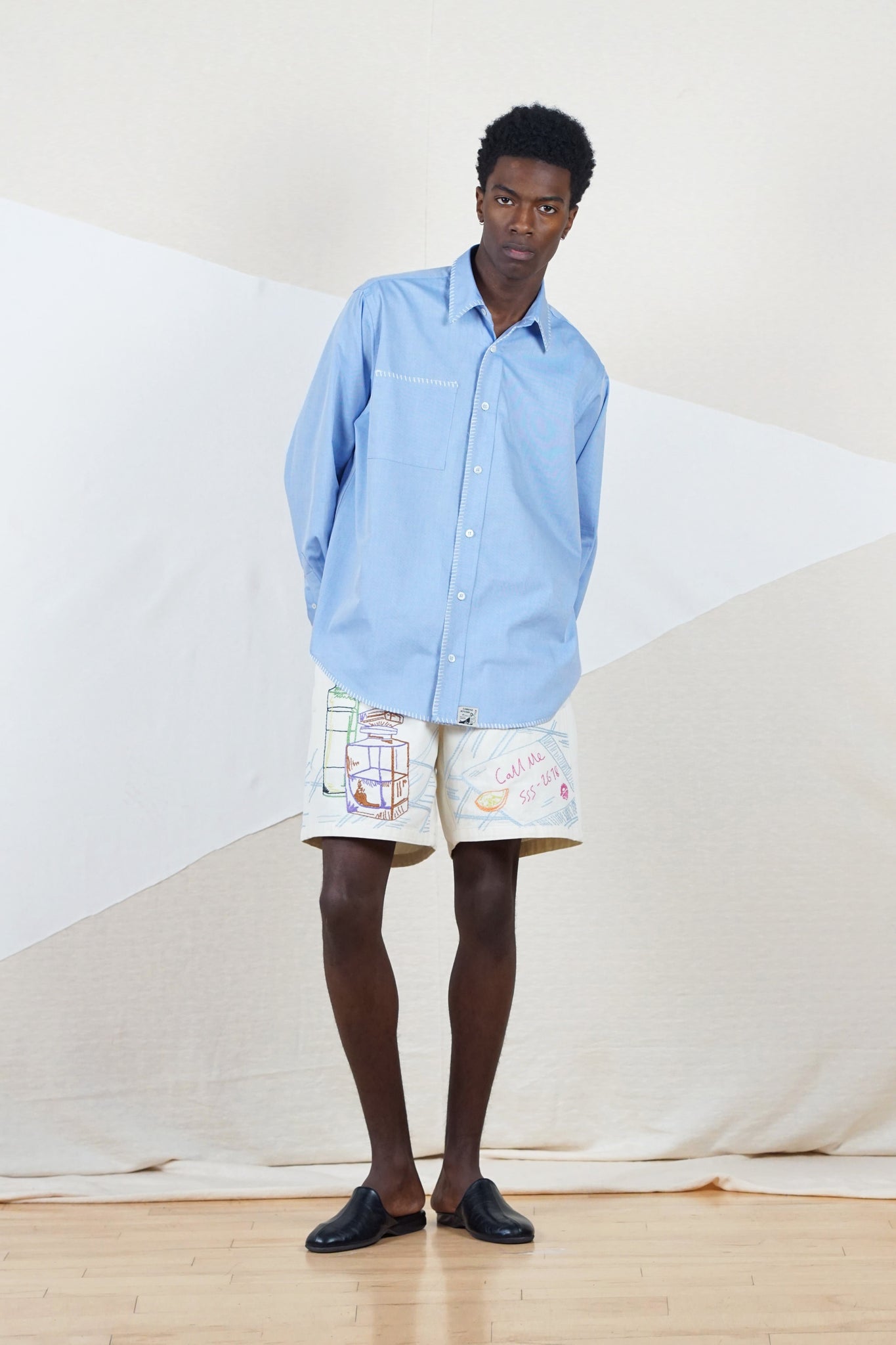 Lorenzo’s Hand Embroidered Shorts